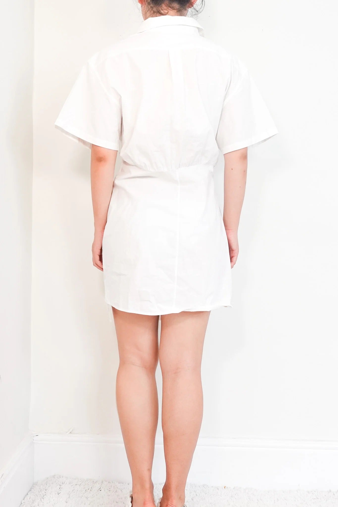 White Shirt Mini Dress